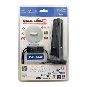 Magic Stick TV MS-60MAX Signal Booster Antenna for Digital HDTV W/Magnetic Base